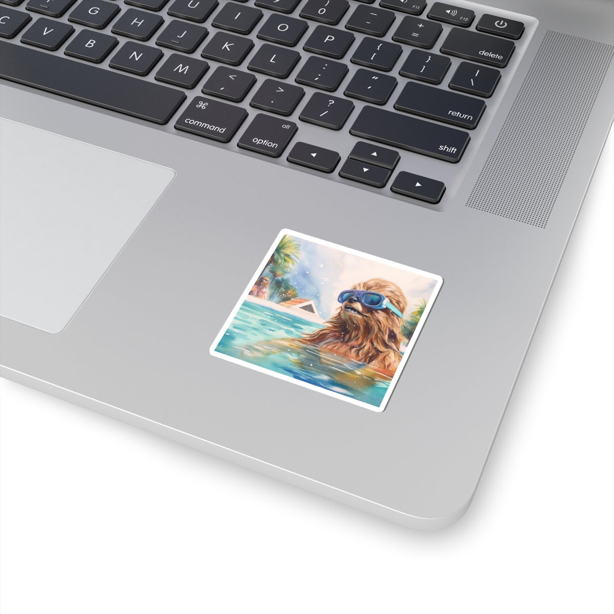 Chewbacca at the Pool Party Kiss-Cut Stickers