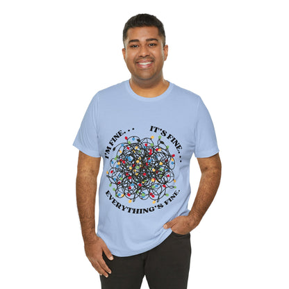 Tangled Lights Everything is Fine Short Sleeve Tee