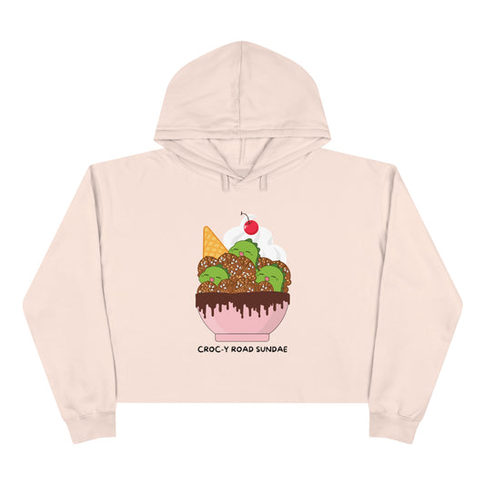 Croc-y Road Sundae Crop Hoodie