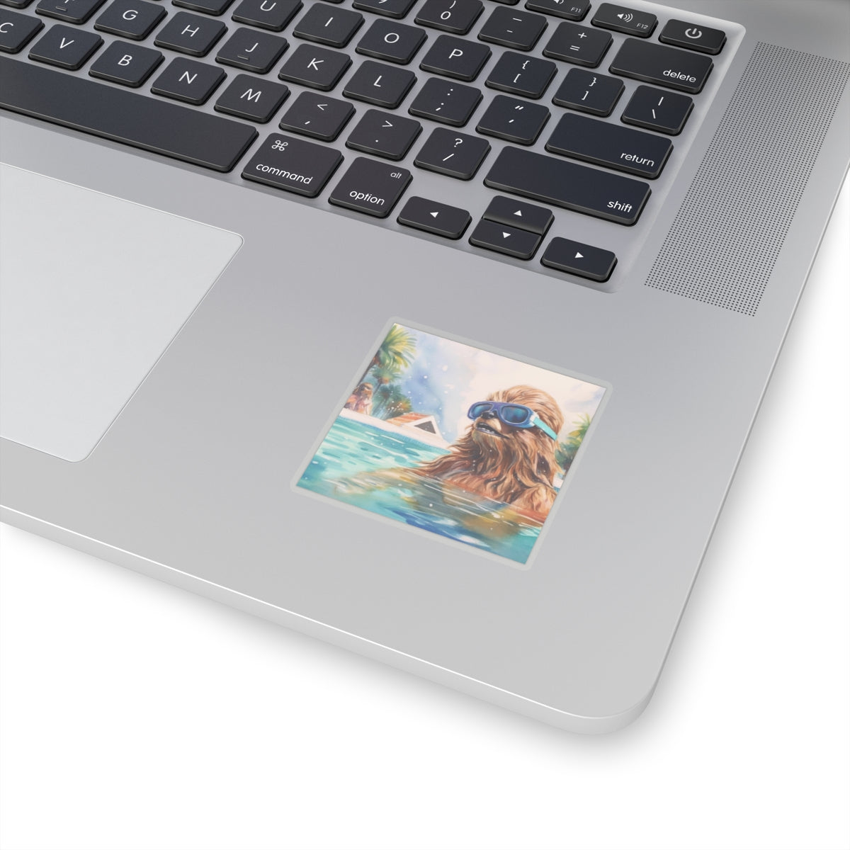 Chewbacca at the Pool Party Kiss-Cut Stickers