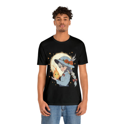 Howl's Moving Castle Jersey Short Sleeve Tee