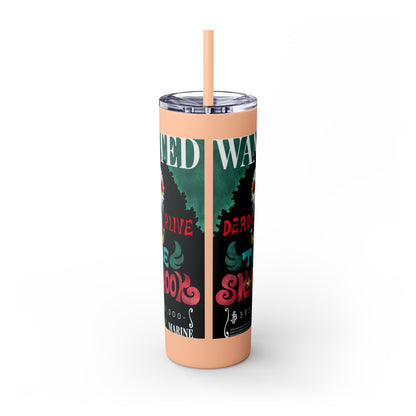 One Piece - Brook Wanted Poster Tumbler with Straw, 20oz