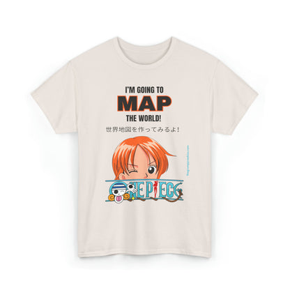 Map the World Unisex Heavy Cotton Tee