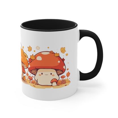 Mushroom Amigos Accent Coffee Mug, 11oz