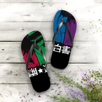 Yu Yu Hakusho Power of Four Unisex Flip Flops