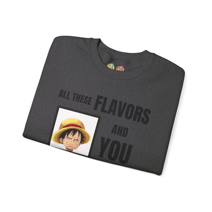 Luffy Choose to Be Salty  Unisex Heavy Blend™ Crewneck Sweatshirt