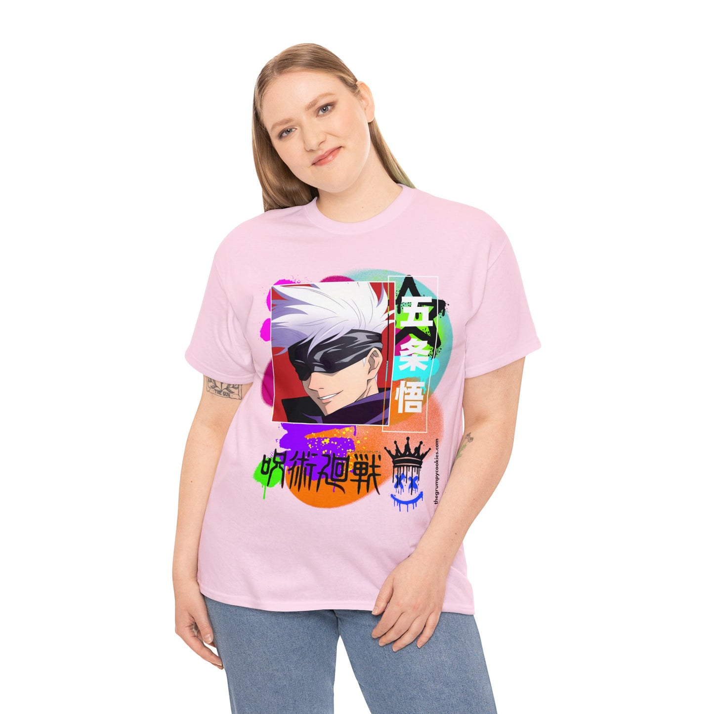 Gojo's Side Smile Unisex Heavy Cotton Tee