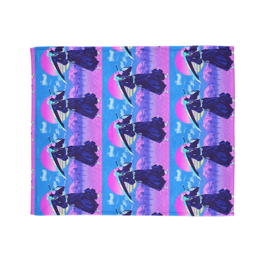 Vaporwave Ichigo Polyester Blanket