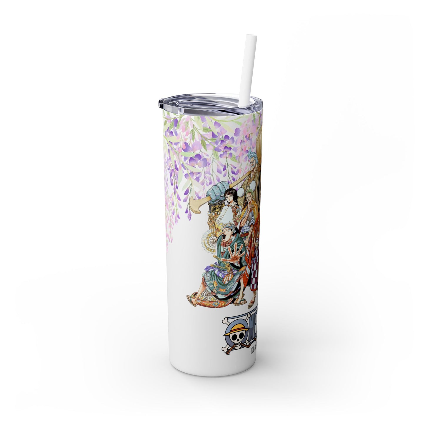 One Piece - Wano and Wisteria Tumbler with Straw, 20oz
