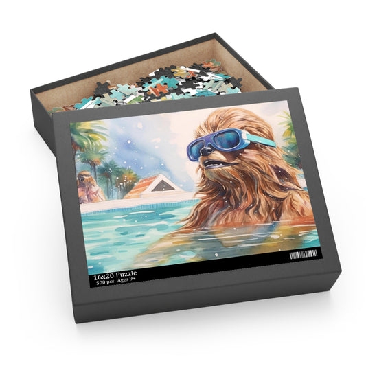 Chewbacca at the Pool Party Puzzle (120, 252, 500-Piece)