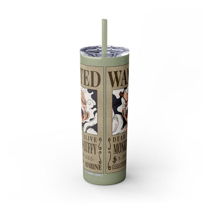 One Piece - Luffy Fifth Gear Skinny Tumbler with Straw, 20oz