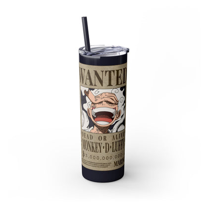 One Piece - Luffy Fifth Gear Skinny Tumbler with Straw, 20oz