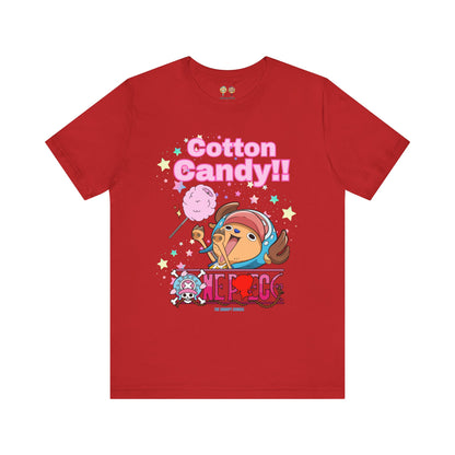 One Piece - Chopper Loves Cotton Candy Unisex Jersey Short Sleeve Tee