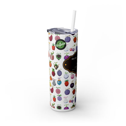 One Piece - Organic Devil Fruit 20oz Skinny Tumbler with Straw