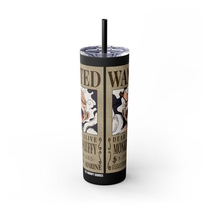 One Piece - Luffy Fifth Gear Skinny Tumbler with Straw, 20oz