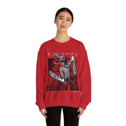 Denji Chainsaw Man  Unisex Heavy Blend™ Crewneck Sweatshirt