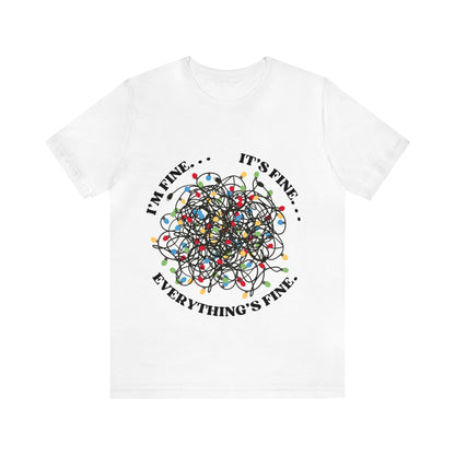 Tangled Lights Everything is Fine Short Sleeve Tee