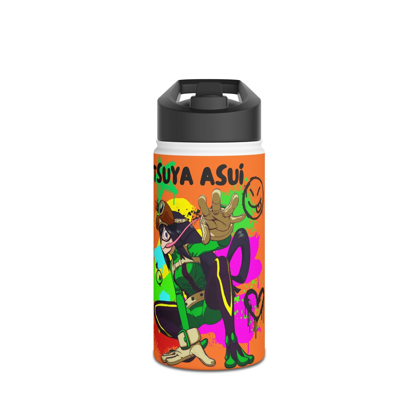 Graffiti Tsuya Stainless Steel Water Bottle, Standard Lid