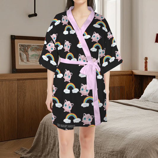 Pokemon - Rainbows &amp; Jiggly  Women's Strappy Pocket Pajama Robe