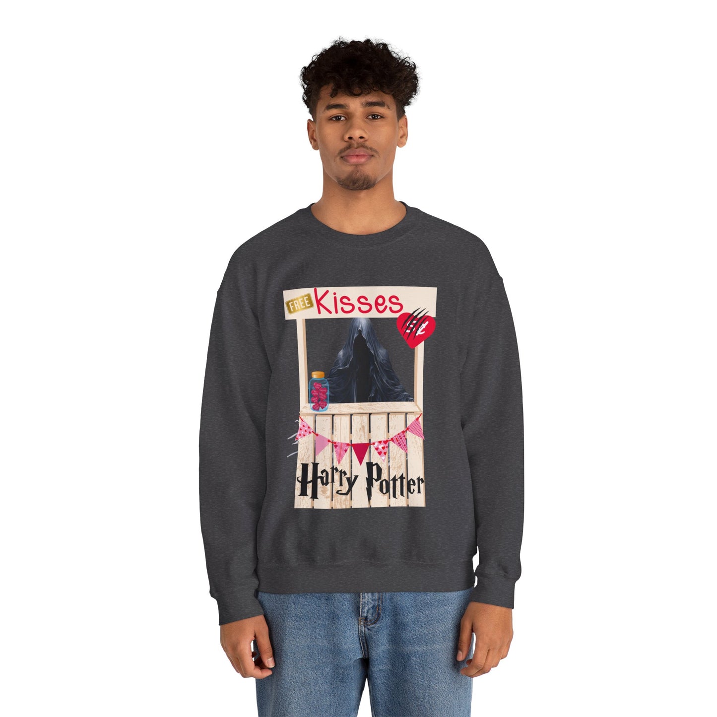 Free Kisses Unisex Heavy Blend™ Crewneck Sweatshirt