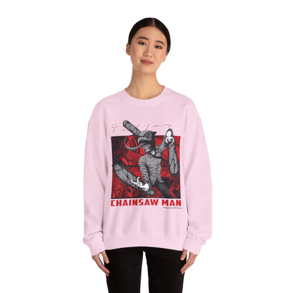 Denji Chainsaw Man  Unisex Heavy Blend™ Crewneck Sweatshirt