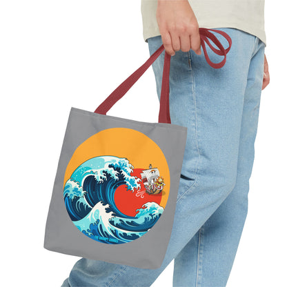 One Piece - Riding the Wave Grey Tote Bag