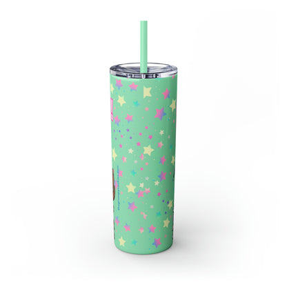 Chopper Skinny Tumbler with Straw, 20oz