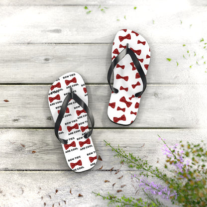 Bow Ties Are Cool Unisex Flip Flops