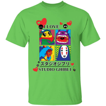 I Love Studio Ghibli 100% Cotton Kids T-Shirt