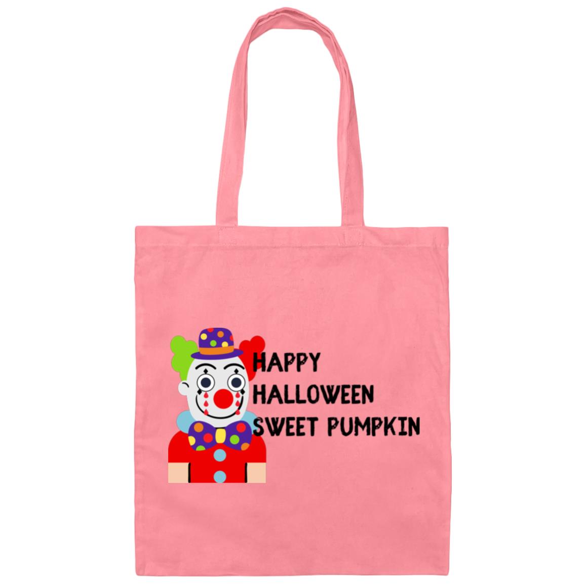 Chuckles the Clown Sweet Pumpkin Canvas Tote Bag