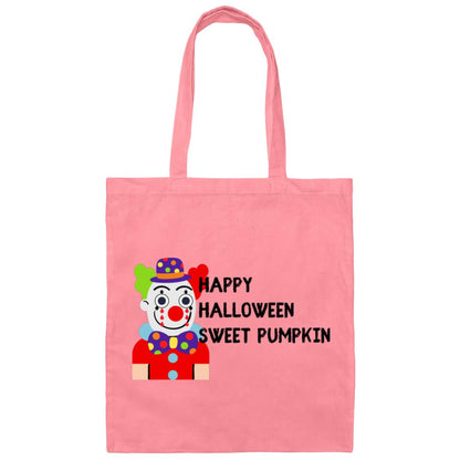 Chuckles the Clown Sweet Pumpkin Canvas Tote Bag