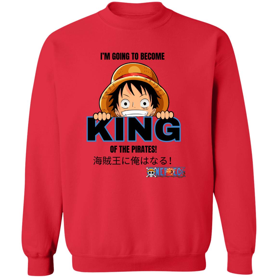 King of the Pirates Pullover Crewneck Sweatshirt 8 oz (Closeout)