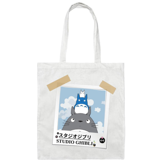 Totoro Selfie Canvas Tote Bag