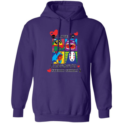 I Love Studio Ghibli Unisex Pullover Hoodie (Closeout)