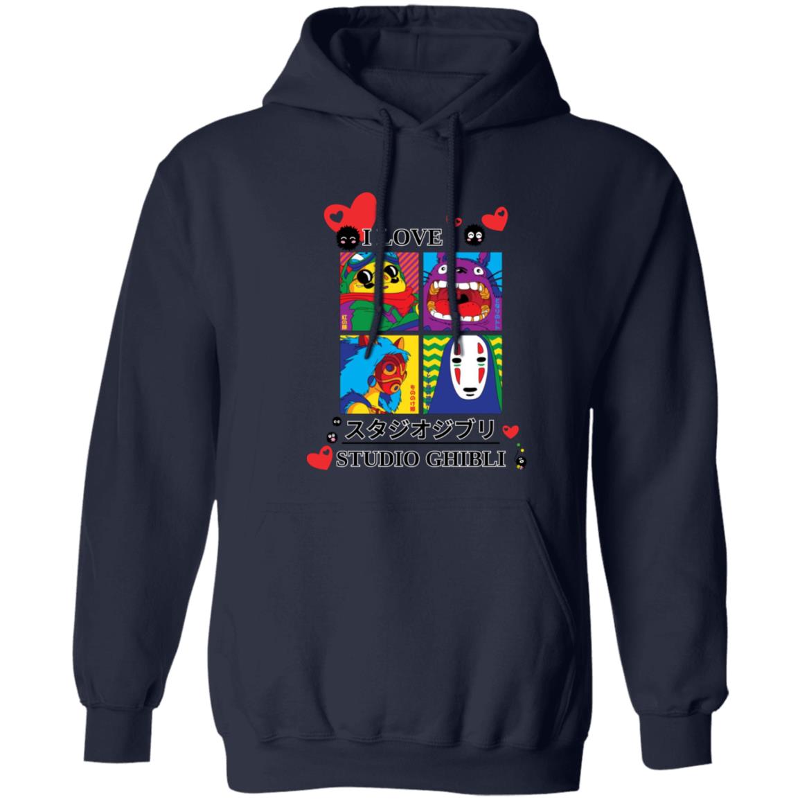 I Love Studio Ghibli Unisex Pullover Hoodie (Closeout)