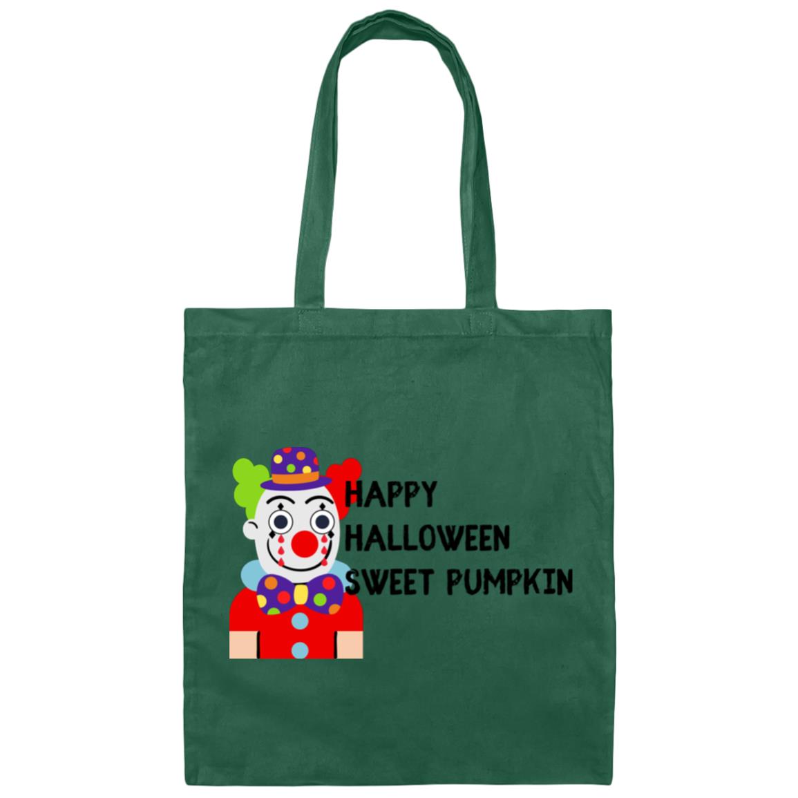 Chuckles the Clown Sweet Pumpkin Canvas Tote Bag