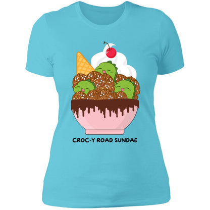 Croc-y Road Sundae Ladies Boyfriend T-Shirt