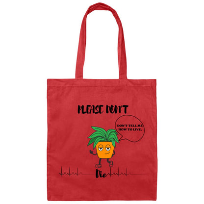 Sarcastic Plant Canvas Tote Bag