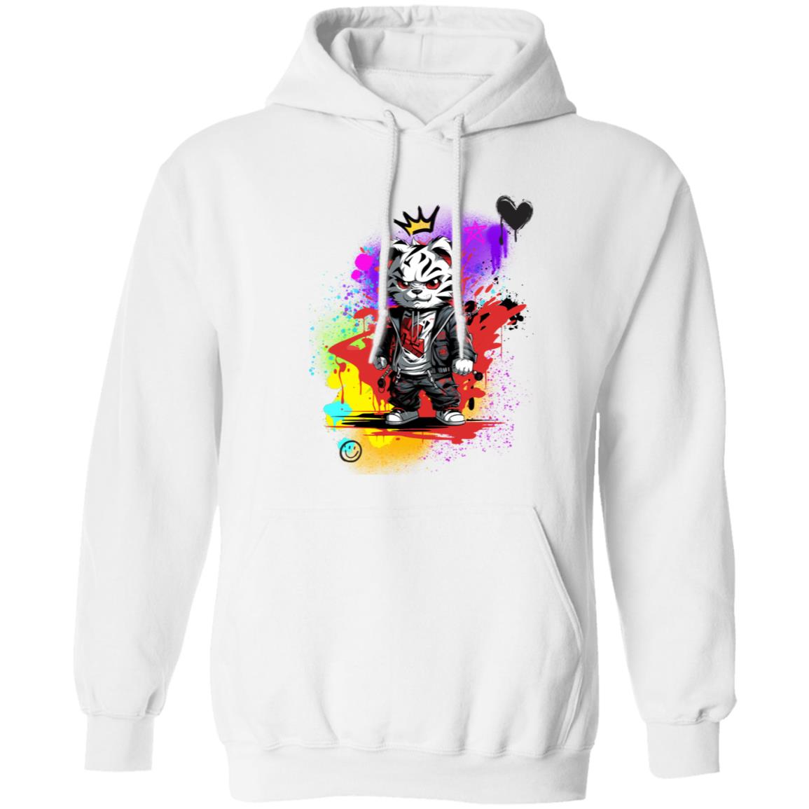 Felix the White Tiger Unisex Pullover Hoodie (Closeout)