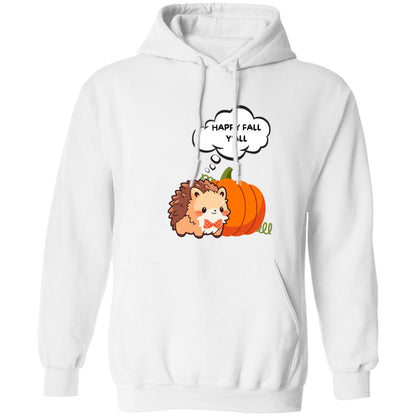 Happy Fall Y'all Hedgehog Unisex Pullover Hoodie (Closeout)