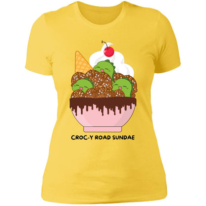 Croc-y Road Sundae Ladies Boyfriend T-Shirt