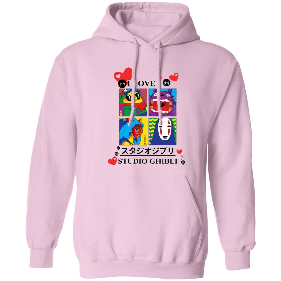 I Love Studio Ghibli Unisex Pullover Hoodie (Closeout)