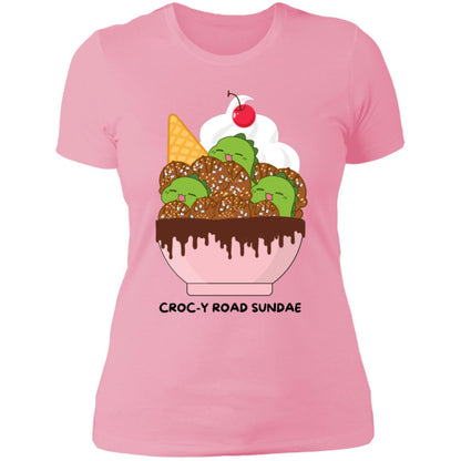 Croc-y Road Sundae Ladies Boyfriend T-Shirt