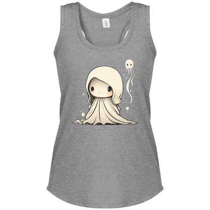 Lola the Wee Ghost Women's Perfect Tri Racerback Tank