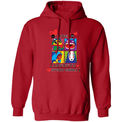 I Love Studio Ghibli Unisex Pullover Hoodie (Closeout)