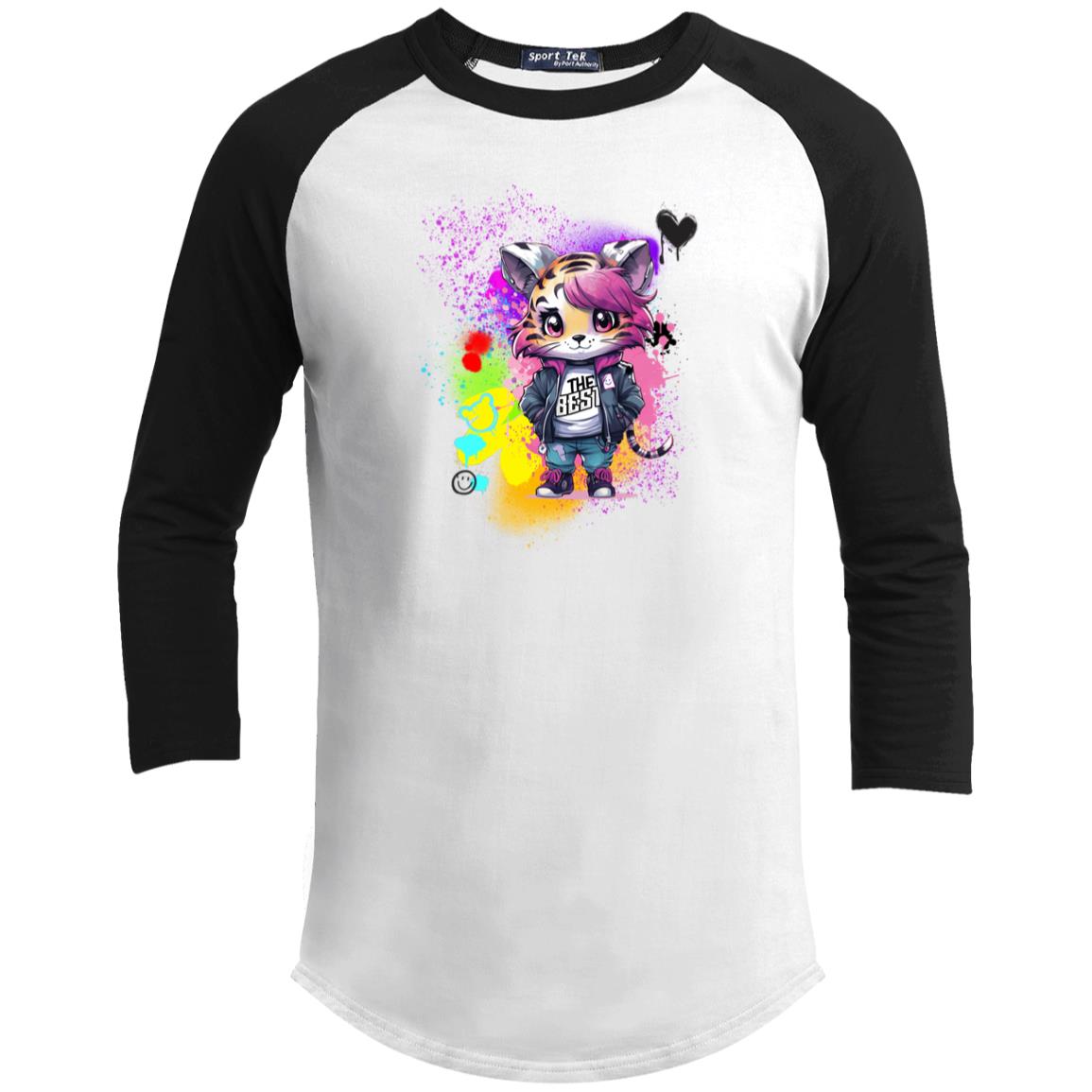 Rosie the Tiger Youth 3/4 Raglan Sleeve Shirt