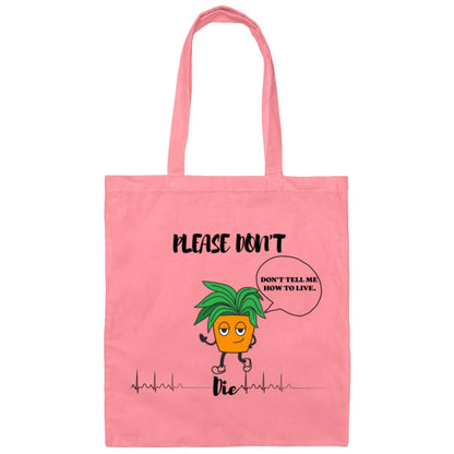 Sarcastic Plant Canvas Tote Bag