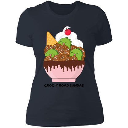 Croc-y Road Sundae Ladies Boyfriend T-Shirt