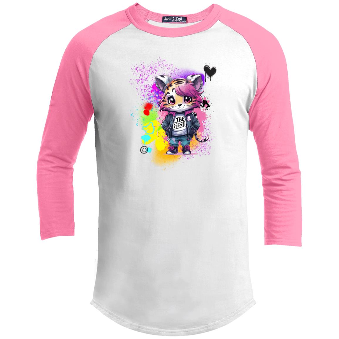 Rosie the Tiger Youth 3/4 Raglan Sleeve Shirt