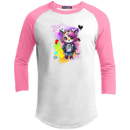 Rosie the Tiger Youth 3/4 Raglan Sleeve Shirt